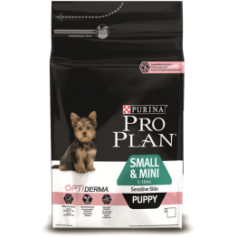 Pro Plan Puppy Small & Mini Sensitive Derma (для щенков, мелких и карликовых пород, с чувствительной кожей)